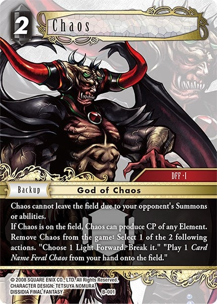 Image for Chaos - Final Fantasy TCG