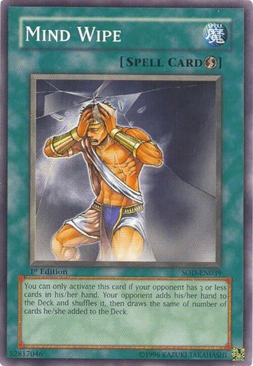 Image for Mind Wipe (Soul of the Duelist) (SOD-EN039) - YuGiOh