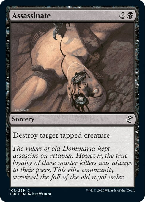 Image for Assassinate (Time Spiral: Remastered) (101) - Magic: The Gathering