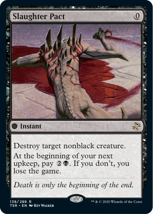 Image for Slaughter Pact (Time Spiral: Remastered) (138) - Magic: The Gathering
