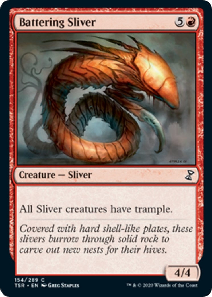 Image for Battering Sliver (Time Spiral: Remastered) (154) - Magic: The Gathering