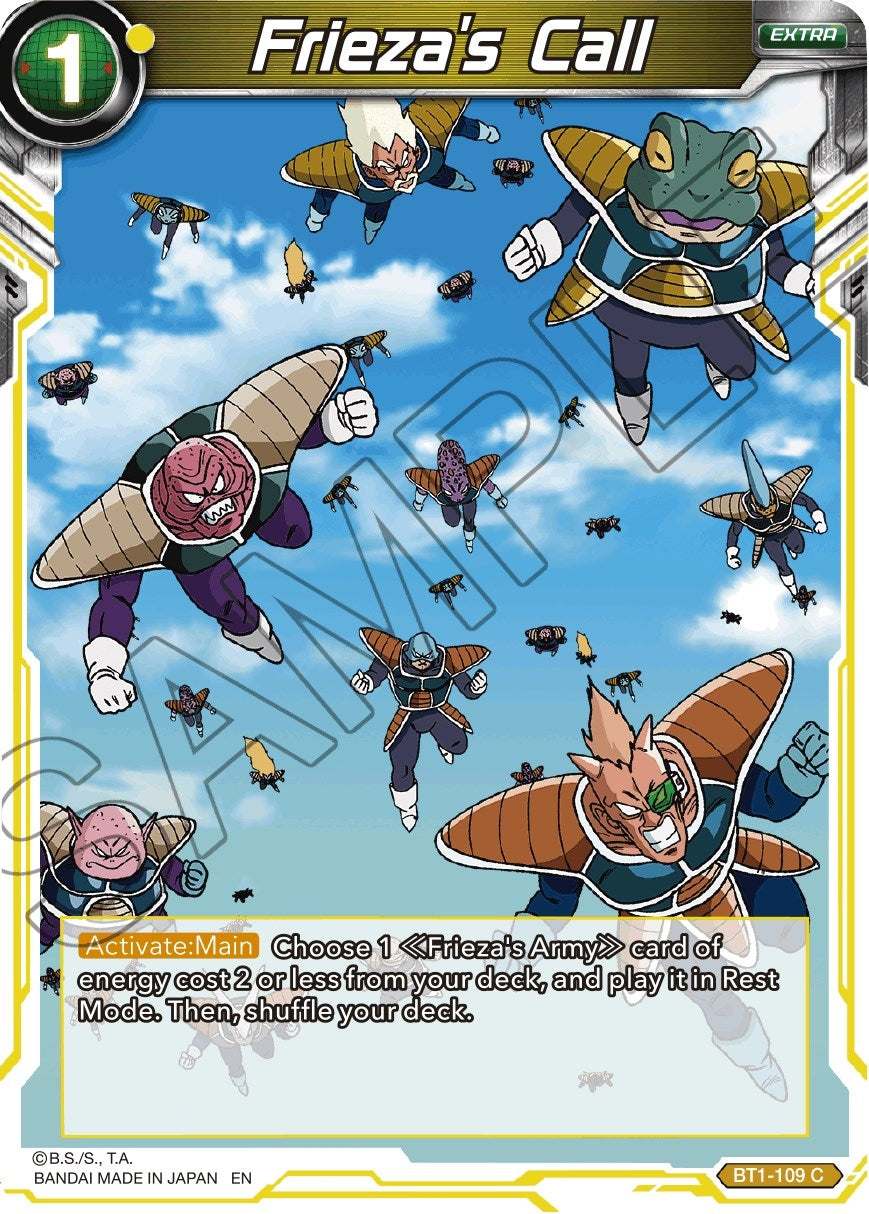Image for Frieza's Call (Reprint) (Battle Evolution Booster) (BT1-109) - Dragon Ball Super: Masters