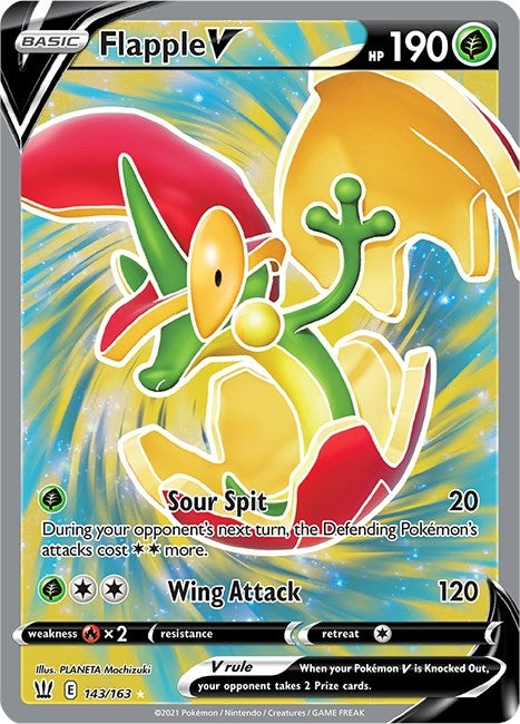 Image for Flapple V (Full Art) (SWSH05: Battle Styles) (143/163) - Pokemon