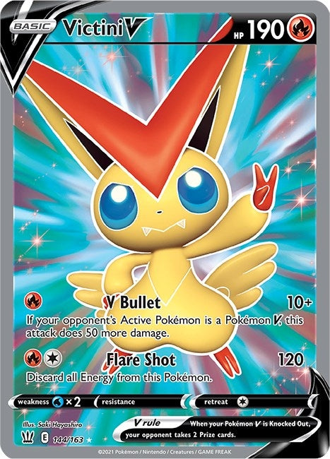Image for Victini V (Full Art) (SWSH05: Battle Styles) (144/163) - Pokemon