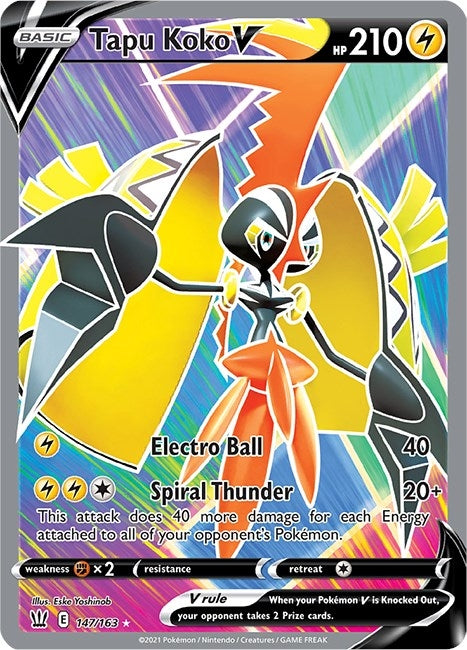 Image for Tapu Koko V (Full Art) (SWSH05: Battle Styles) (147/163) - Pokemon
