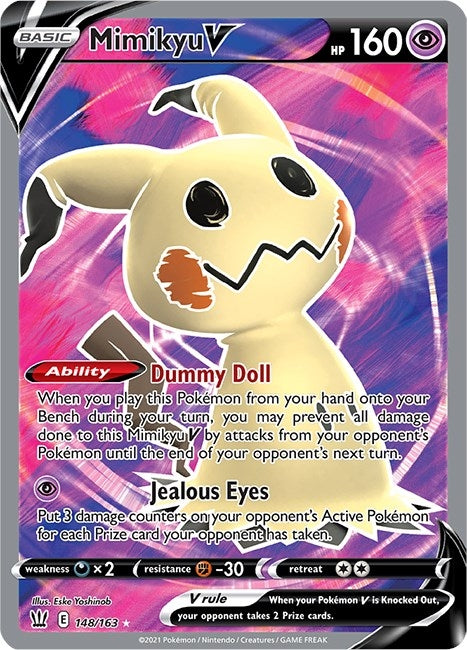 Image for Mimikyu V (Full Art) (SWSH05: Battle Styles) (148/163) - Pokemon