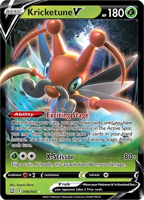 Image for Kricketune V (SWSH05: Battle Styles) (006/163) - Pokemon