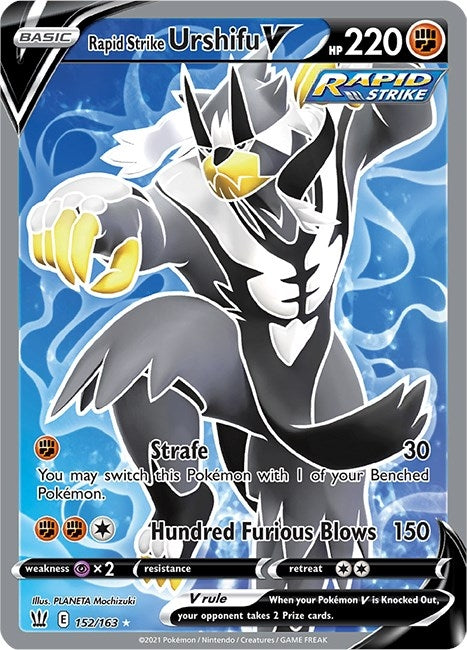 Image for Rapid Strike Urshifu V (Full Art) (SWSH05: Battle Styles) (152/163) - Pokemon