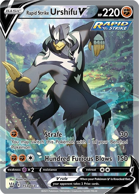 Image for Rapid Strike Urshifu V (Alternate Full Art) (SWSH05: Battle Styles) (153/163) - Pokemon