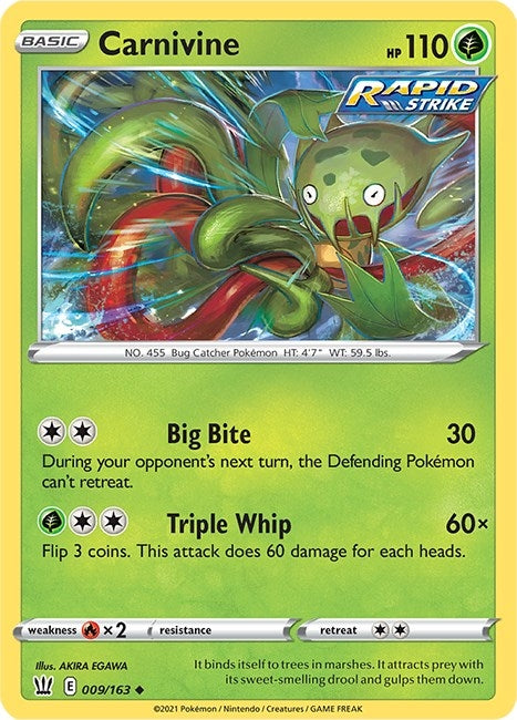 Image for Carnivine (SWSH05: Battle Styles) (009/163) - Pokemon
