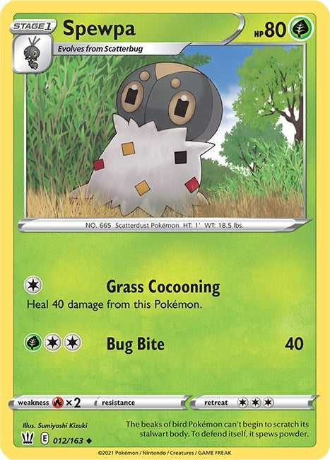 Image for Spewpa (SWSH05: Battle Styles) (012/163) - Pokemon