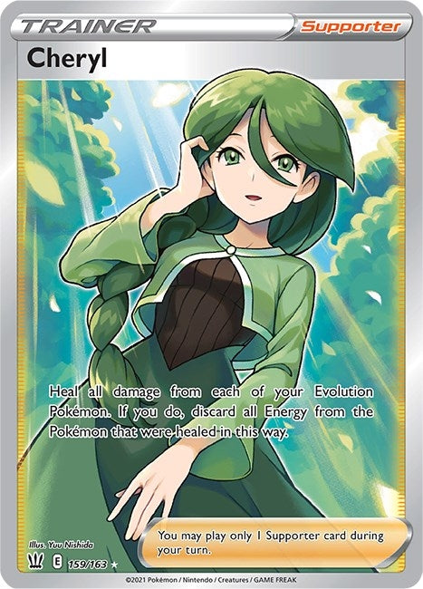 Image for Cheryl (Full Art) (SWSH05: Battle Styles) (159/163) - Pokemon