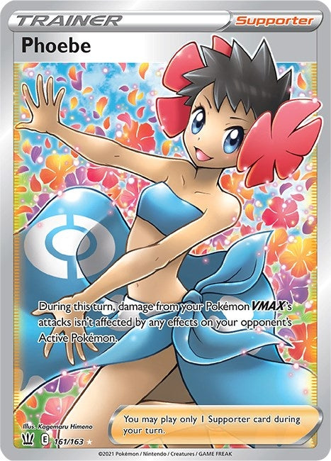 Image for Phoebe (Full Art) (SWSH05: Battle Styles) (161/163) - Pokemon