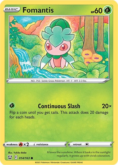 Image for Fomantis (SWSH05: Battle Styles) (014/163) - Pokemon