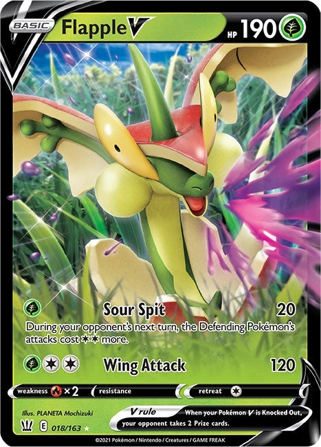 Image for Flapple V (SWSH05: Battle Styles) (018/163) - Pokemon