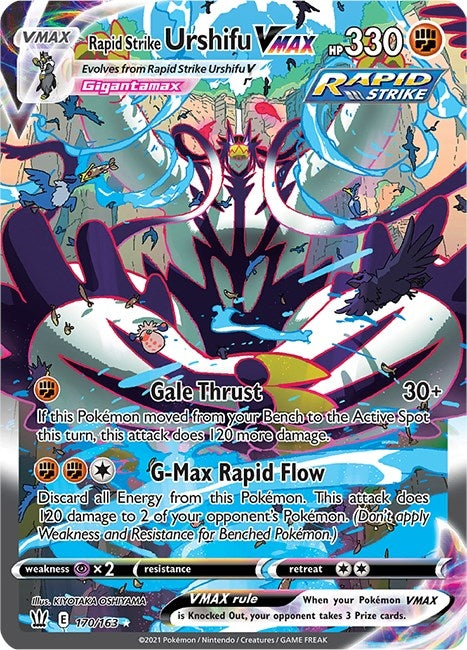 Image for Rapid Strike Urshifu VMAX (Alternate Art Secret) (SWSH05: Battle Styles) (170/163) - Pokemon