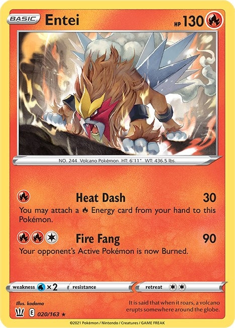Image for Entei (SWSH05: Battle Styles) (020/163) - Pokemon