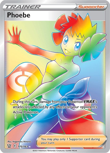 Image for Phoebe (Secret) (SWSH05: Battle Styles) (175/163) - Pokemon
