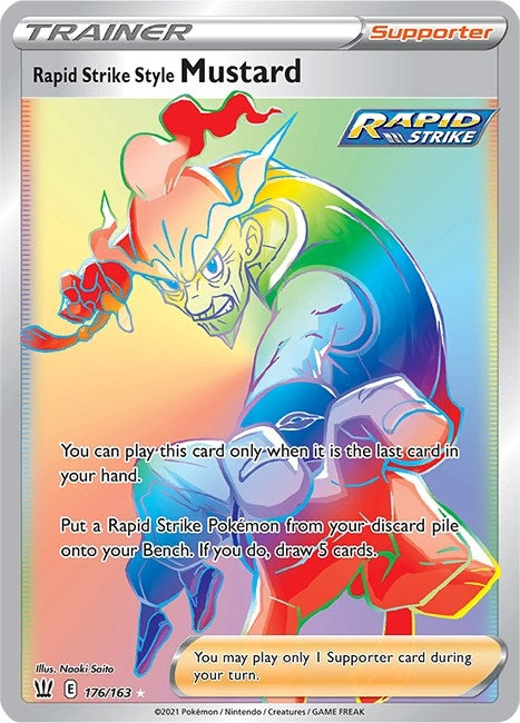 Image for Rapid Strike Style Mustard (Secret) (SWSH05: Battle Styles) (176/163) - Pokemon