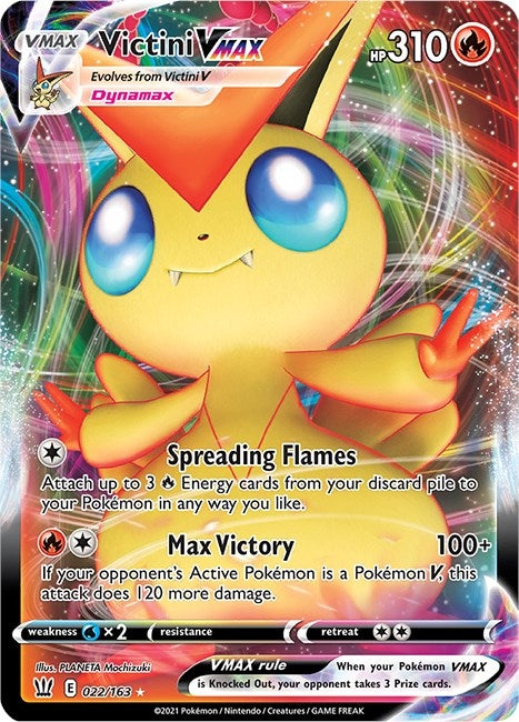 Image for Victini VMAX (SWSH05: Battle Styles) (022/163) - Pokemon