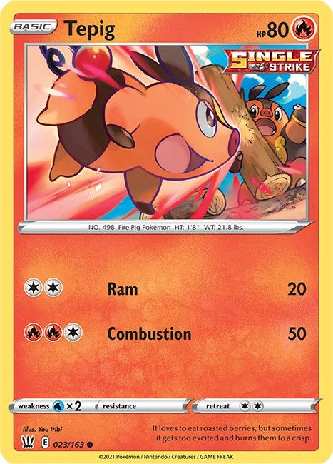 Image for Tepig (SWSH05: Battle Styles) (023/163) - Pokemon
