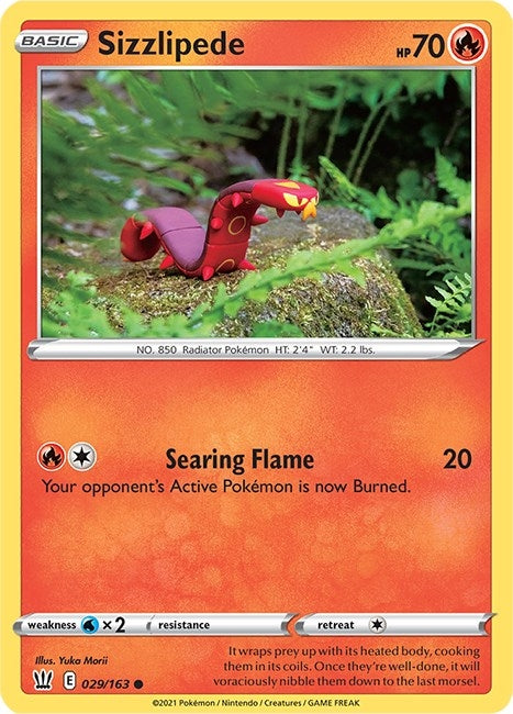 Image for Sizzlipede (SWSH05: Battle Styles) (029/163) - Pokemon