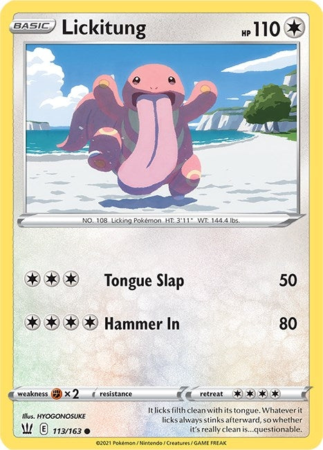 Image for Lickitung (SWSH05: Battle Styles) (113/163) - Pokemon