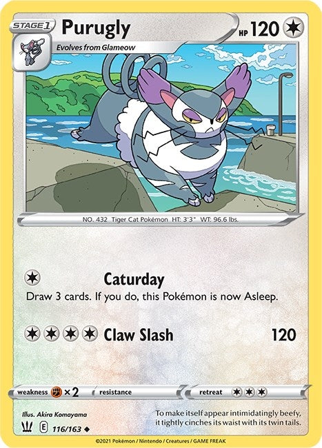 Image for Purugly (SWSH05: Battle Styles) (116/163) - Pokemon