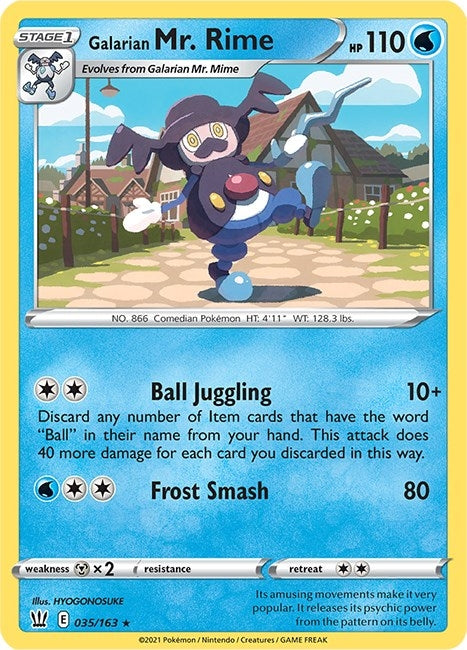 Image for Galarian Mr. Rime (SWSH05: Battle Styles) (035/163) - Pokemon