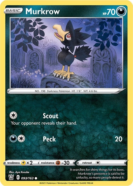 Image for Murkrow (SWSH05: Battle Styles) (093/163) - Pokemon