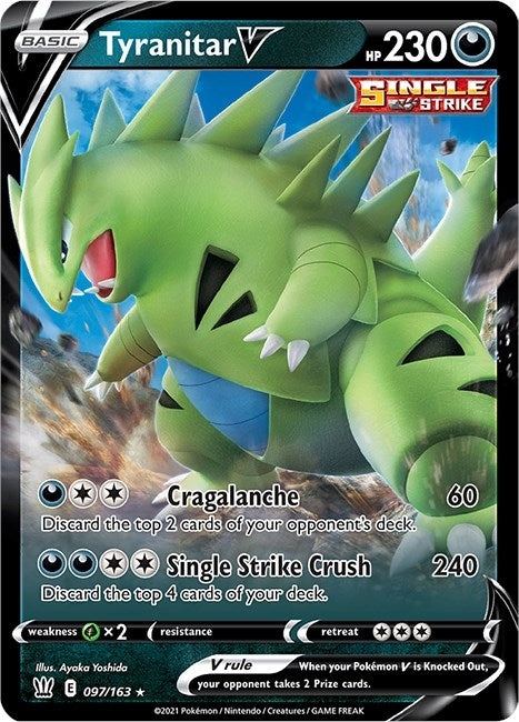 Image for Tyranitar V (SWSH05: Battle Styles) (097/163) - Pokemon