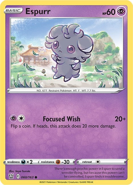 Image for Espurr (SWSH05: Battle Styles) (060/163) - Pokemon