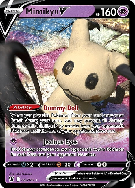 Image for Mimikyu V (SWSH05: Battle Styles) (062/163) - Pokemon