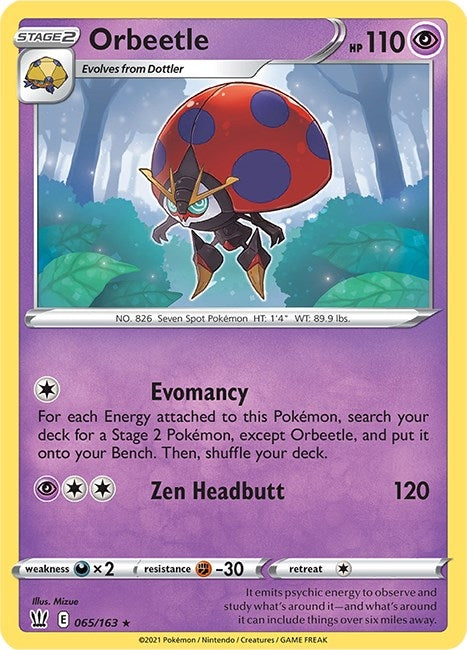 Image for Orbeetle (SWSH05: Battle Styles) (065/163) - Pokemon