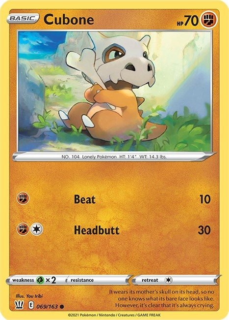 Image for Cubone (SWSH05: Battle Styles) (069/163) - Pokemon