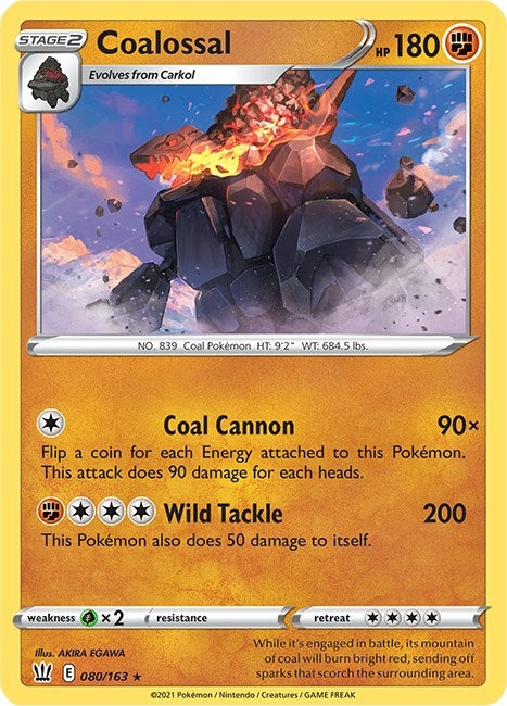Image for Coalossal (SWSH05: Battle Styles) (080/163) - Pokemon