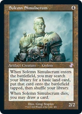 Image for Solemn Simulacrum (Time Spiral: Remastered) (400) - Magic: The Gathering
