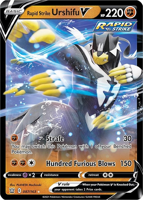 Image for Rapid Strike Urshifu V (SWSH05: Battle Styles) (087/163) - Pokemon