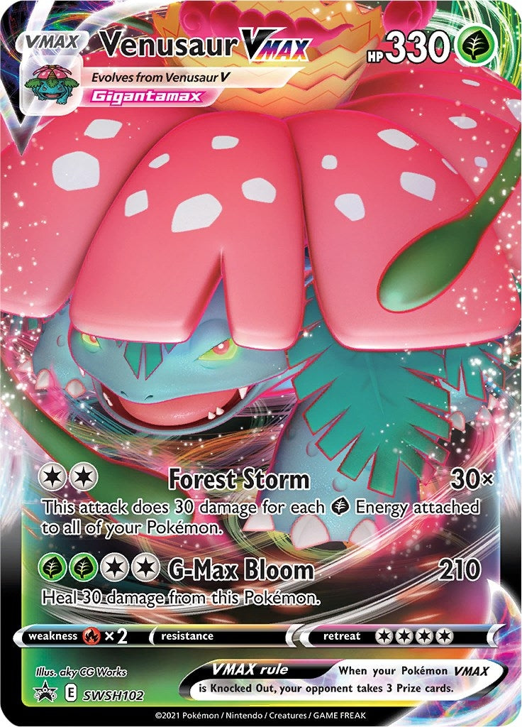 Image for Venusaur VMAX - SWSH102 (SWSH: Sword & Shield Promo Cards) (SWSH102) - Pokemon