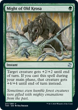 Image for Might of Old Krosa (Time Spiral: Remastered) (217) - Magic: The Gathering