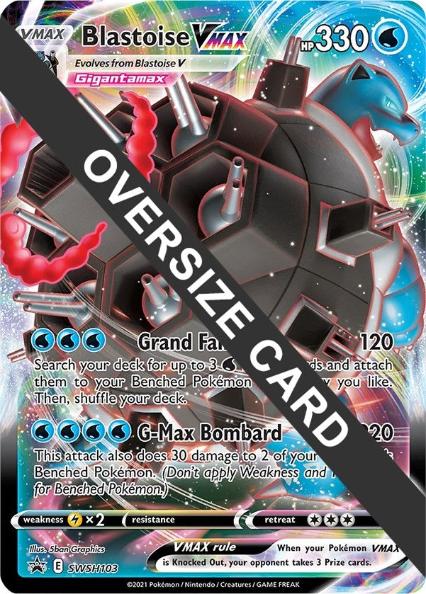 Image for Blastoise VMAX - SWSH103 (Jumbo Cards) (SWSH103) - Pokemon
