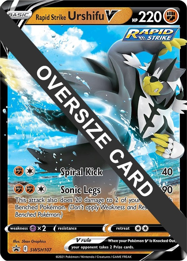 Image for Rapid Strike Urshifu V - SWSH107 (Jumbo Cards) (SWSH107) - Pokemon