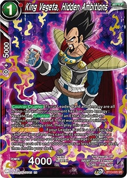 Image for King Vegeta, Hidden Ambitions (Supreme Rivalry) (BT13-020) - Dragon Ball Super: Masters