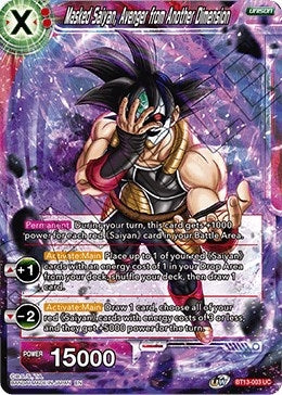 Image for Masked Saiyan, Avenger from Another Dimension (Supreme Rivalry) (BT13-003) - Dragon Ball Super: Masters