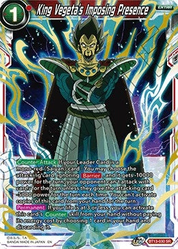 Image for King Vegeta's Imposing Presence (Supreme Rivalry) (BT13-030) - Dragon Ball Super: Masters