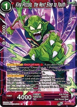Image for King Piccolo, the Next Step to Youth (Supreme Rivalry) (BT13-011) - Dragon Ball Super: Masters
