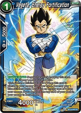Image for Vegeta, Energy Fortification (Supreme Rivalry) (BT13-040) - Dragon Ball Super: Masters