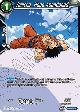 Image for Yamcha, Hope Abandoned (Supreme Rivalry) (BT13-044) - Dragon Ball Super: Masters