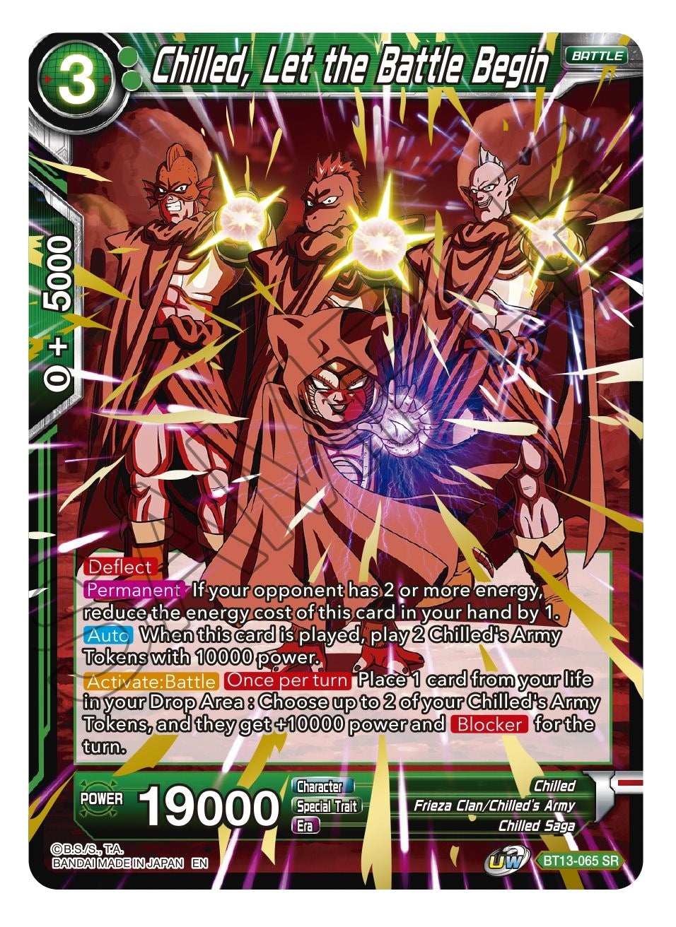 Image for Chilled, Let the Battle Begin (Supreme Rivalry) (BT13-065) - Dragon Ball Super: Masters