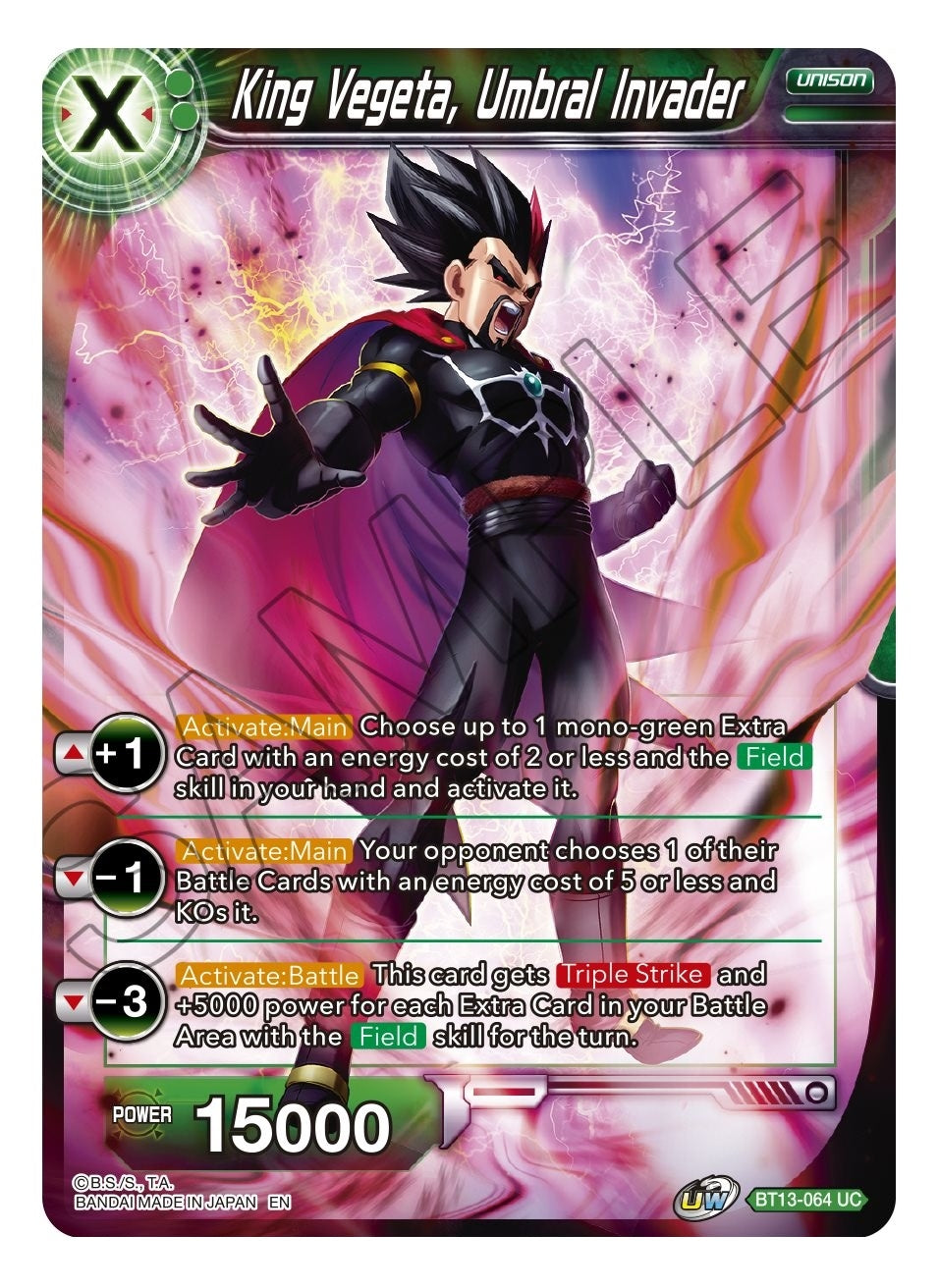Image for King Vegeta, Umbral Invader (Supreme Rivalry) (BT13-064) - Dragon Ball Super: Masters